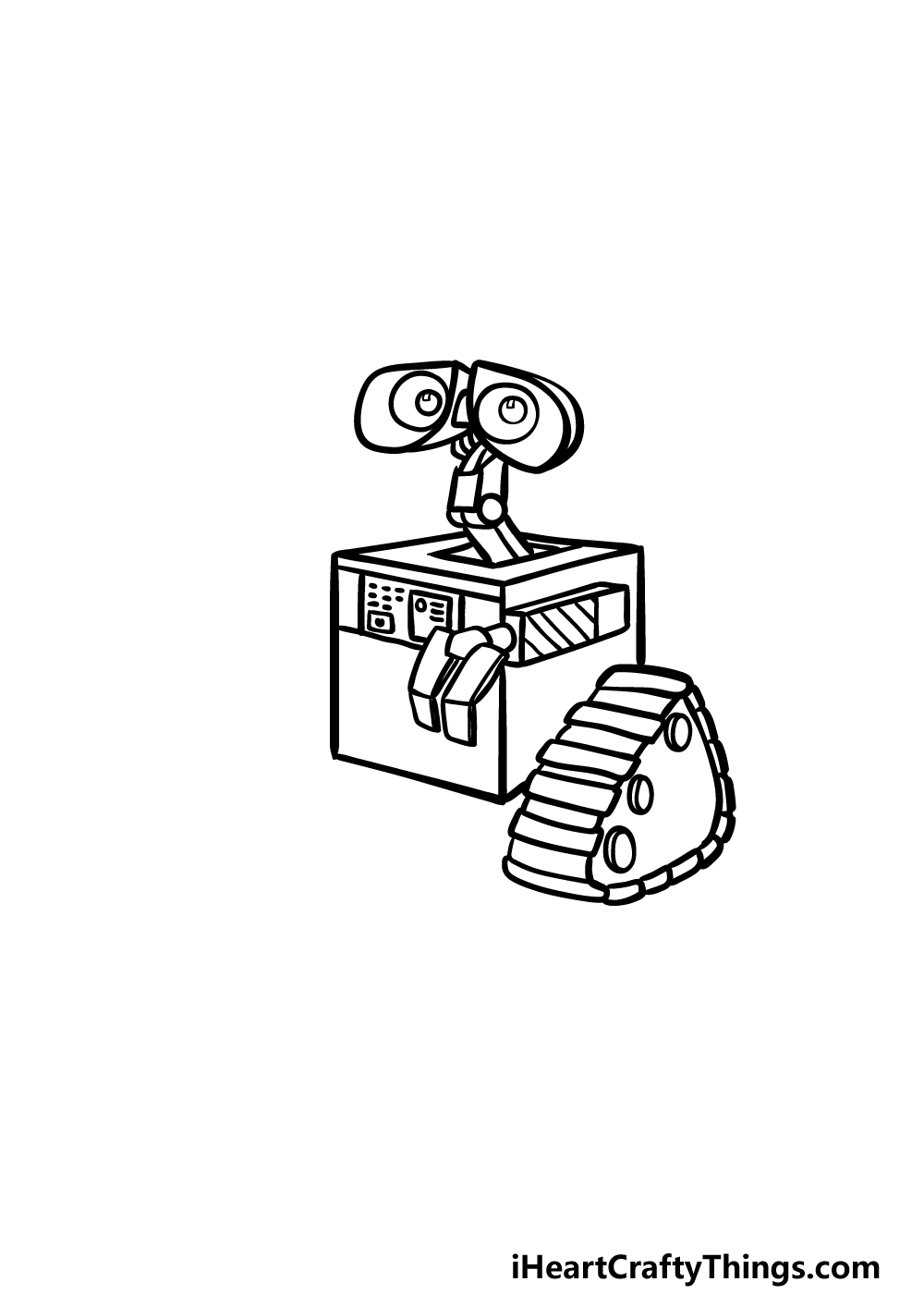 how to draw Wall-E step 4