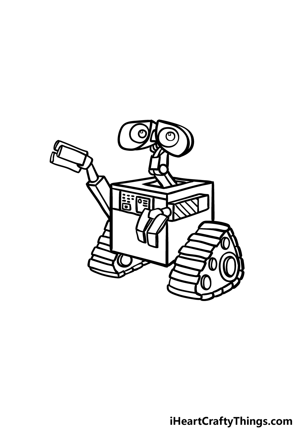 how to draw Wall-E step 5