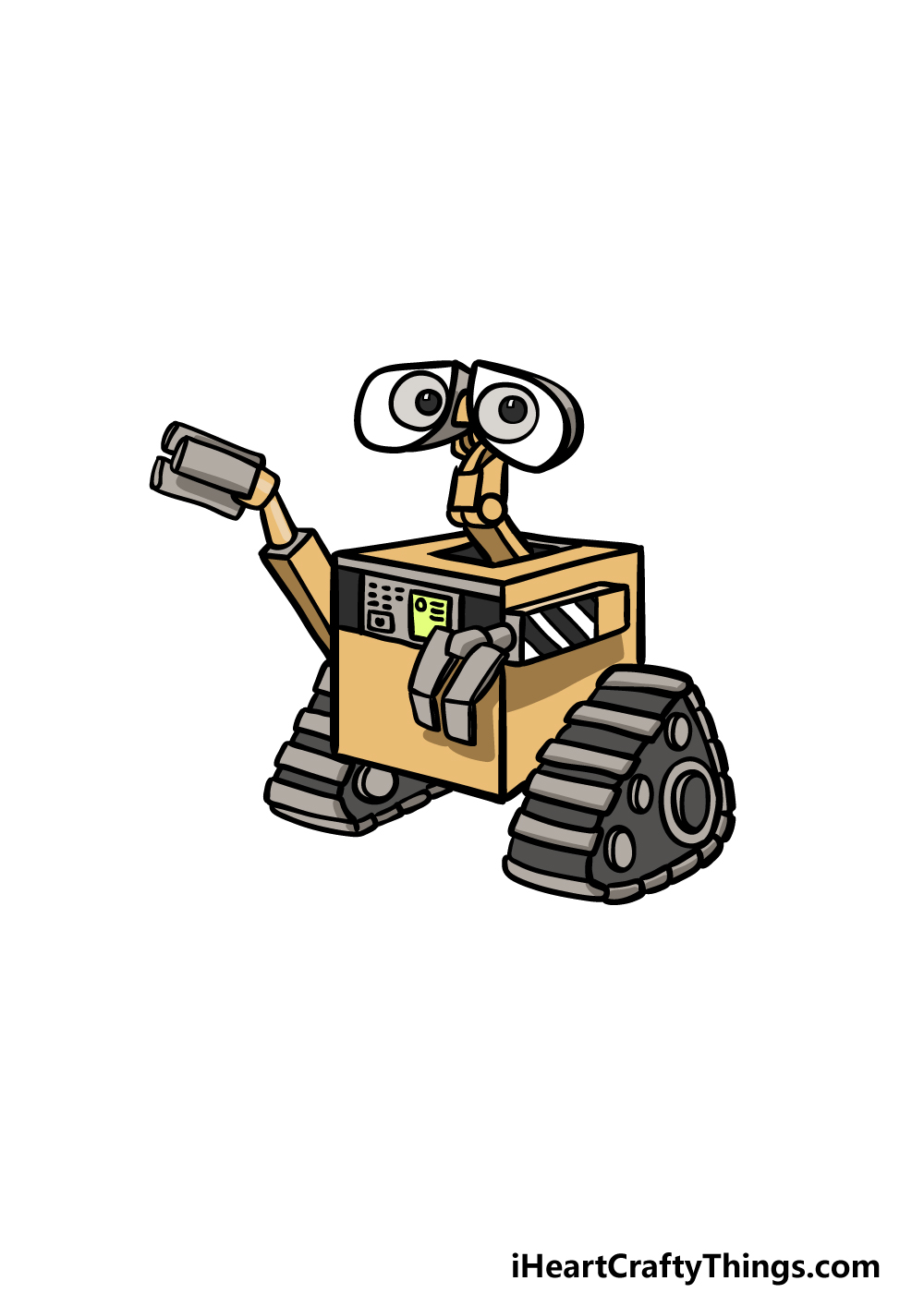 how to draw Wall-E step 6