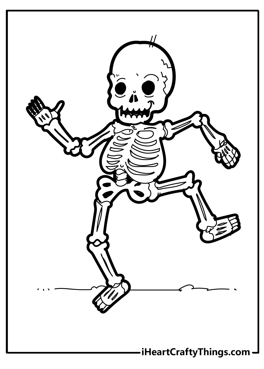 Animal Skeleton Coloring Pages