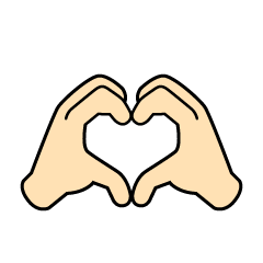 Love heart hands Sign