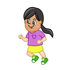 Niña Corriendo Rápido