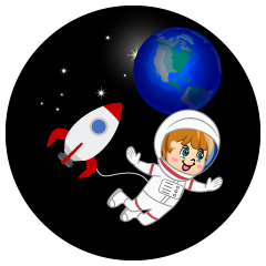 Astronaut and Earth