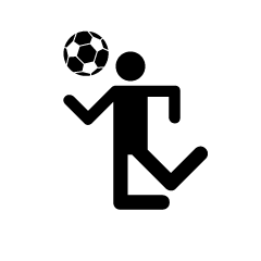 Soccer Heading Pictogram