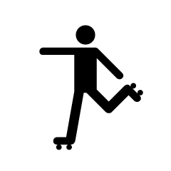 Roller Skating Pictogram