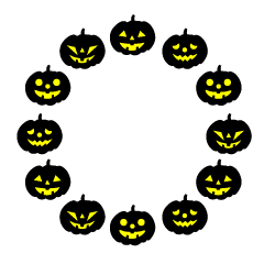 Glowing Pumpkin Wreath