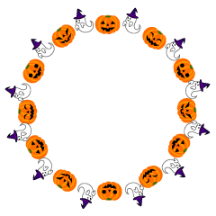 Ghost and Pumpkin Wreath