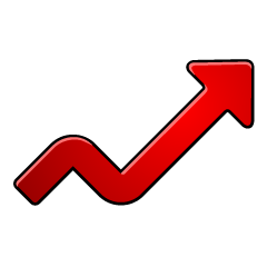 Growth Trend Chart Arrow Symbol