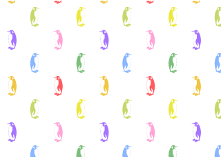 Colorful Penguins