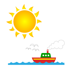 Sun and Ship