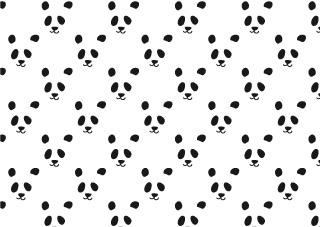 Panda Face Pattern