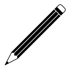 Long Pencil Black and White