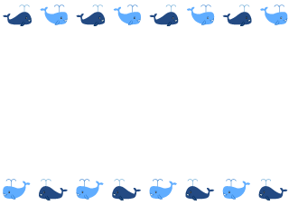 Cute Whale Border