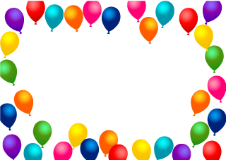 Many Balloons Border