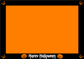 Halloween Pumpkin Black Border