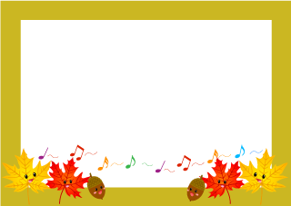 Singing Autumn Leaves Border