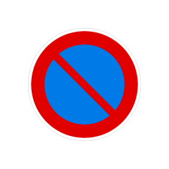 No Parking Road Sign