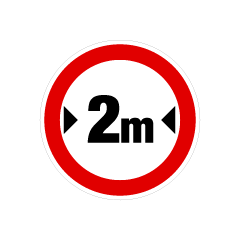 Width Limit Sign