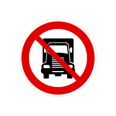 Truck Prohibition Sign