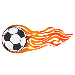 Burning Soccer Ball