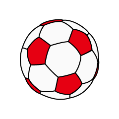 Red Soccer Ball