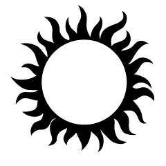 Burning Sun Silhouette