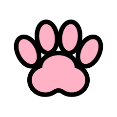 Pink Paw Print