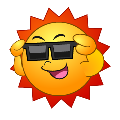 Sun with Sunglasses