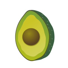 Cut Avocado