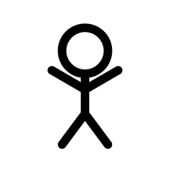 Cheerful Stick Man