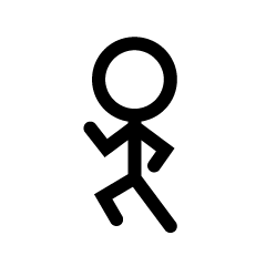 Running Stick Man