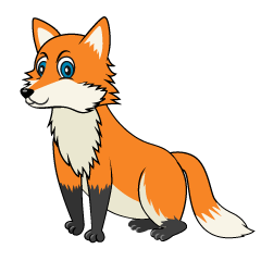 Sitting Fox