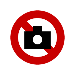 No Photography Sign