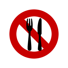 No Eating Sign