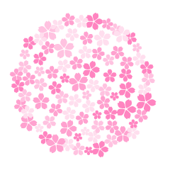 Cute Cherry Blossom Circle