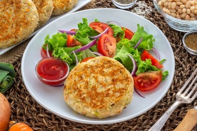 Hamburguesa de alubias blancas