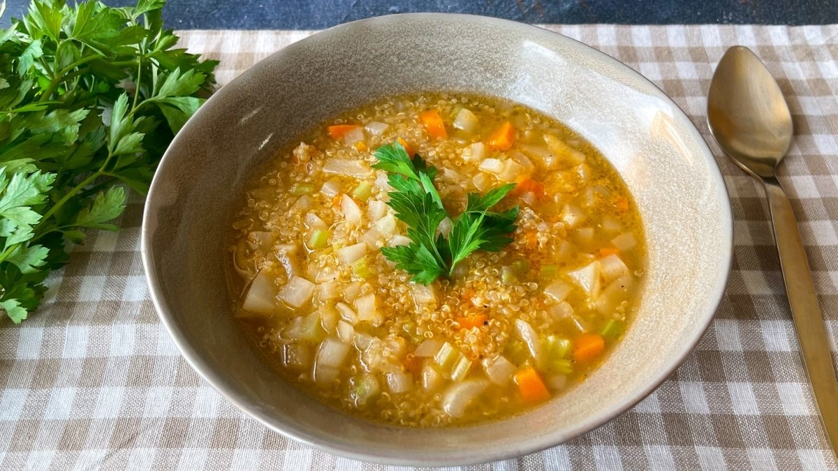 Sopa de quinoa