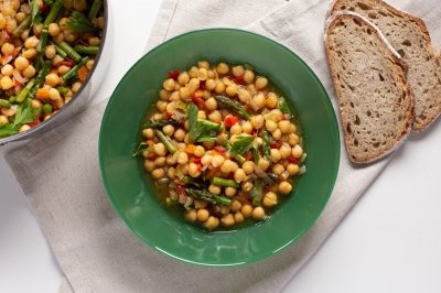 Potaje de garbanzos con verduras