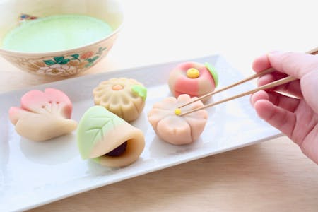 Learn Japanese Desserts (Wagashi) from a popular Wagashi Artist - Including a tea ceremony experience