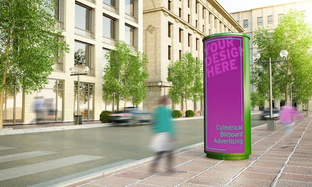 Download Premium PSD | Kiosk on the street mockup