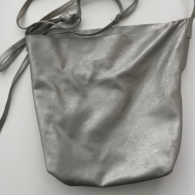 silver cross shoulder bag