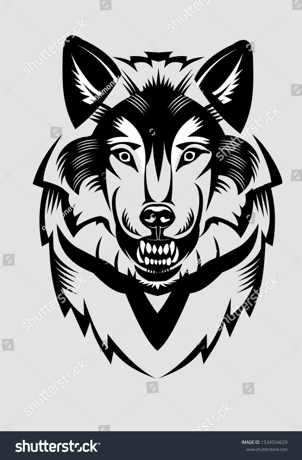 beautiful wolf tattoos