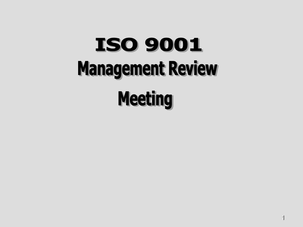 Iso 9001 management review meeting presentation slides - updatepasa