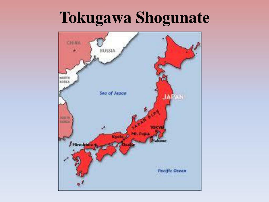 Japan Tokugawa Shogunate Map