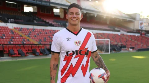 Precios de las boletas para ver el debut de James Rodríguez en el Rayo Vallecano.