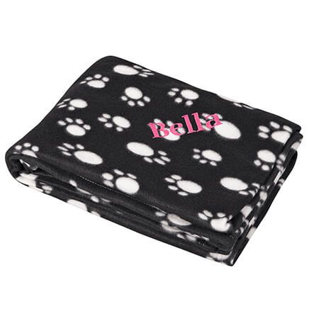 Personalized Paw Print Pet Blanket-377495