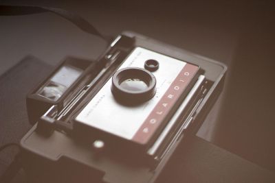 vintage polariod camera