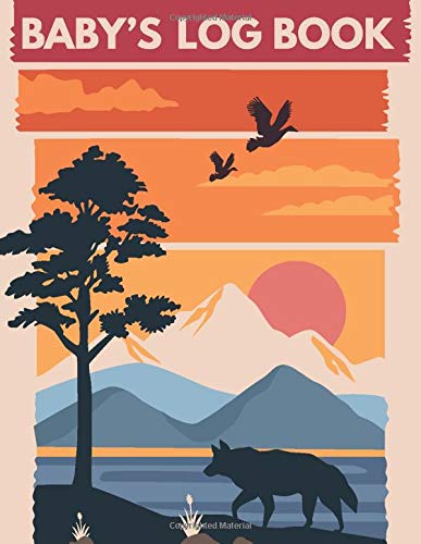 Baby S Log Book Drawing Landscape Wolf At Sunrise For Newborns Baby Twins Toddlers Girl And Boy Sleeping And Baby Health Notebook For Daddy And Mommy Corn Wild Amazon Com Books