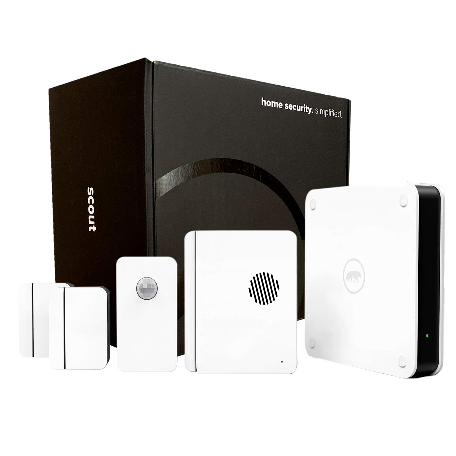 Scout Alarm Smart DIY Wireless Home Security System | 5 Piece Kit - Perfect for Homes & Apartments Under 2000 Sq Ft | Works with Alexa | 24/7 Professional Monitoring | No Contract