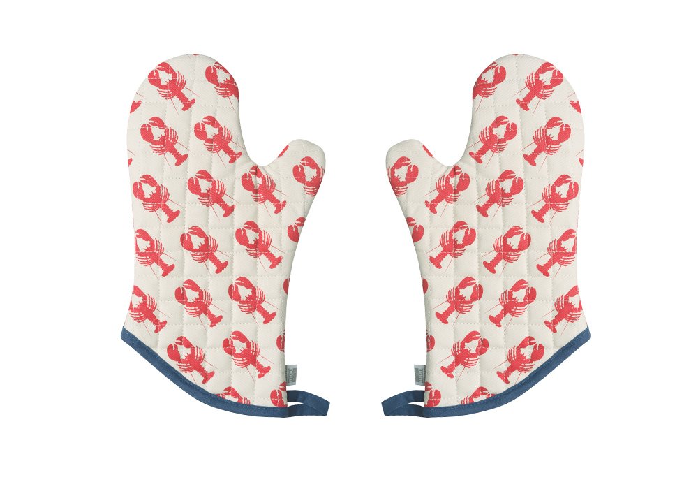 Now Designs Basic Oven Mitt, Set of Two, Lobster Catch